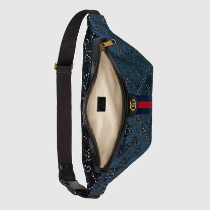 GG VeLouis Vuittonet Belt Bag Dark Blue