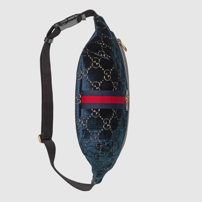 GG VeLouis Vuittonet Belt Bag Dark Blue