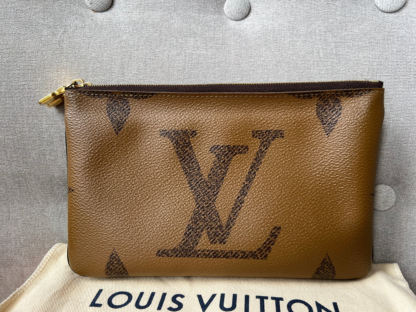 Louis Vuitton Double Zip Pochette Monogram (RRP £1150)