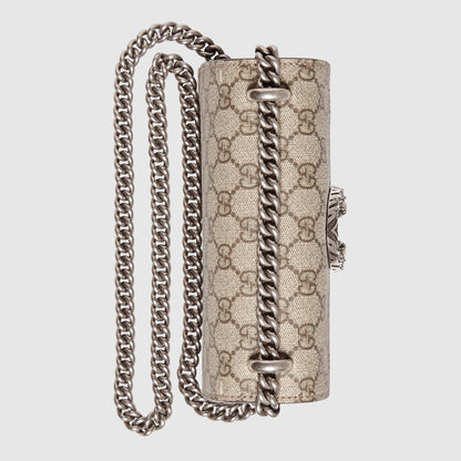 Gucci Dionysus GG Supreme Mini Bag Beige Black