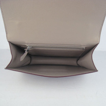 Hermes Constance Cowskin Leather Bag H017 grey silver