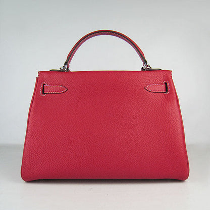 Hermes Kelly 32cm Togo Leather HandBag Red/Silver