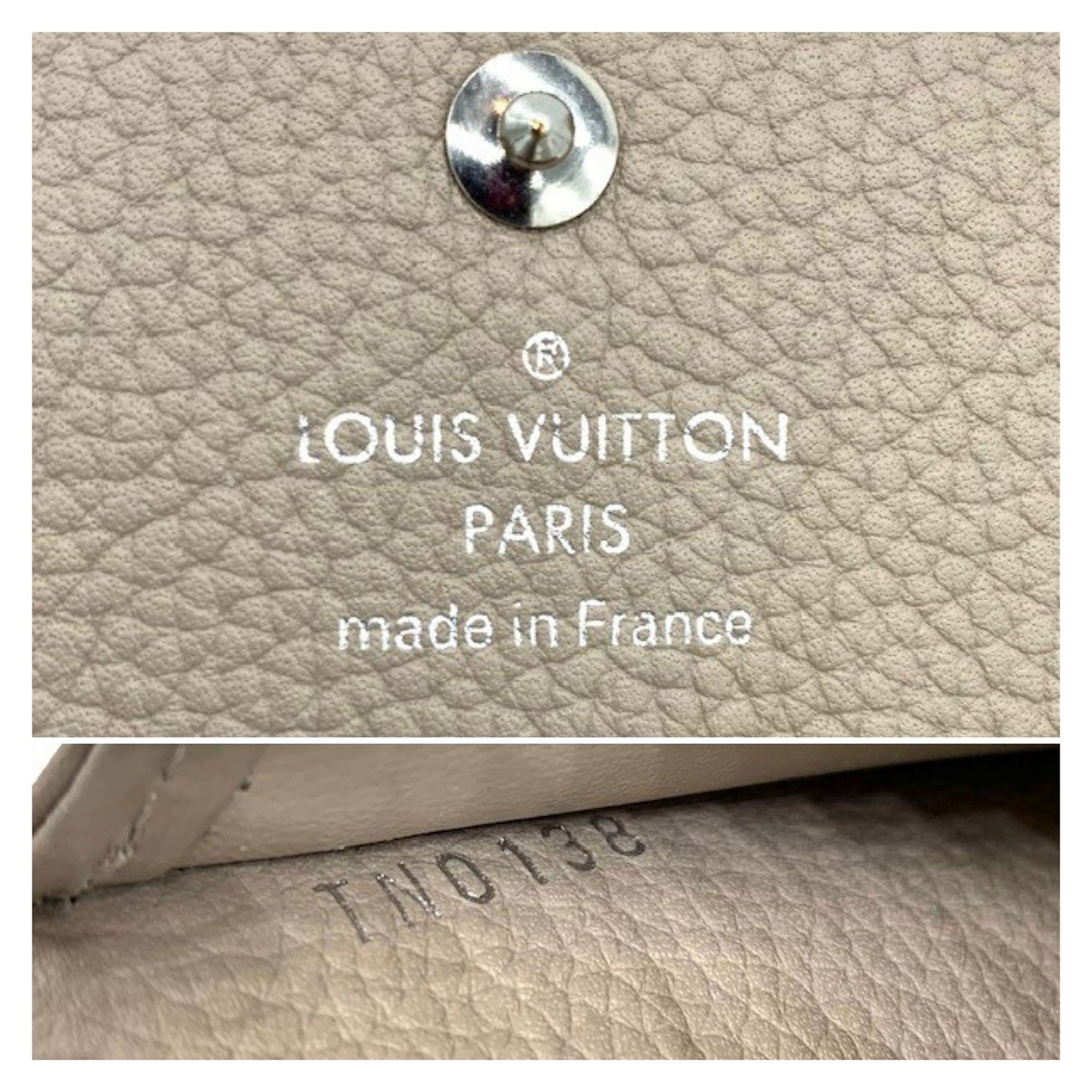 Louis Vuitton Galet Pebble Mahina Wallet