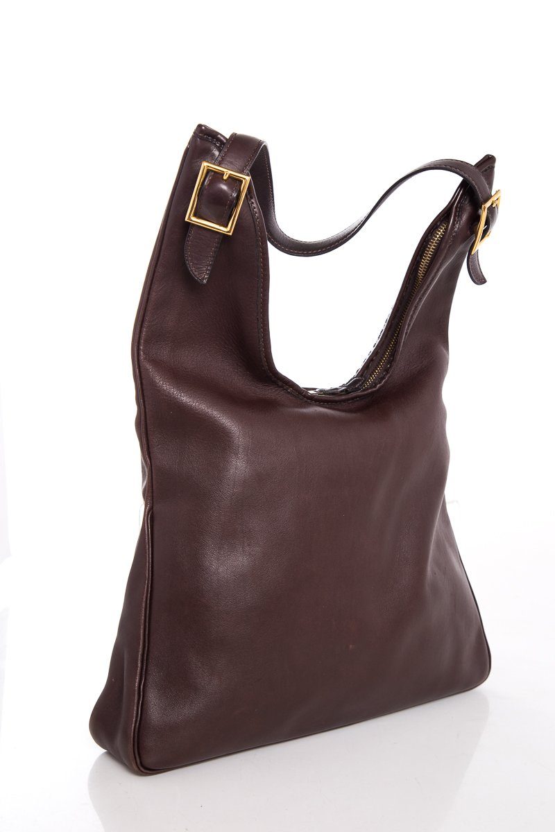 Hermes Brown Leather Hobo