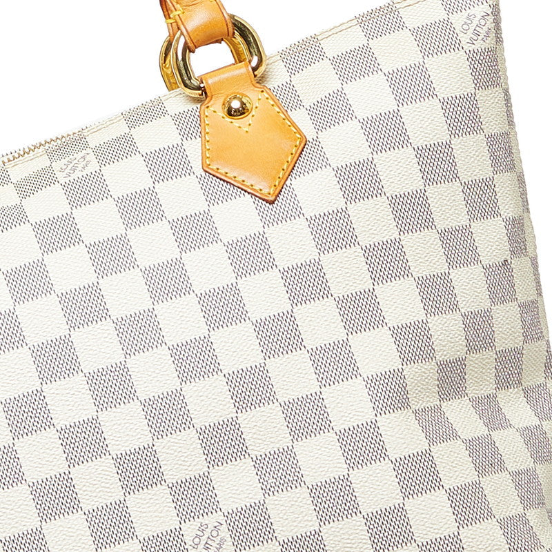 Louis Vuitton Damière Azur Salée PM Handbag N51186 White PVC Leather  Louis Vuitton