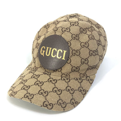 GUCCI cap 576253 cotton beige GG logo Women M Used