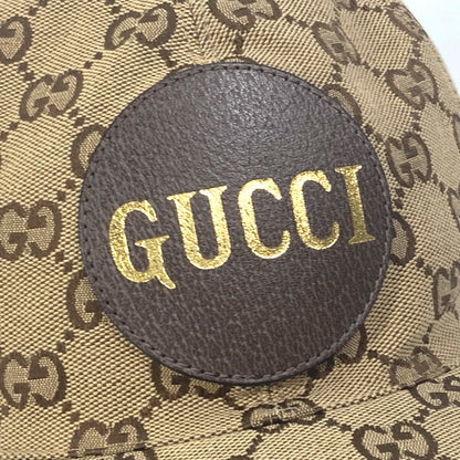 GUCCI cap 576253 cotton beige GG logo Women M Used