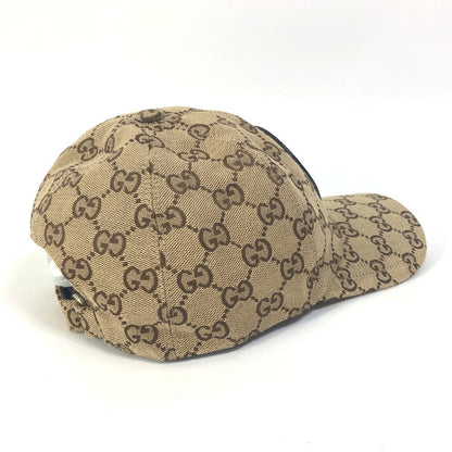 GUCCI cap 576253 cotton beige GG logo Women M Used