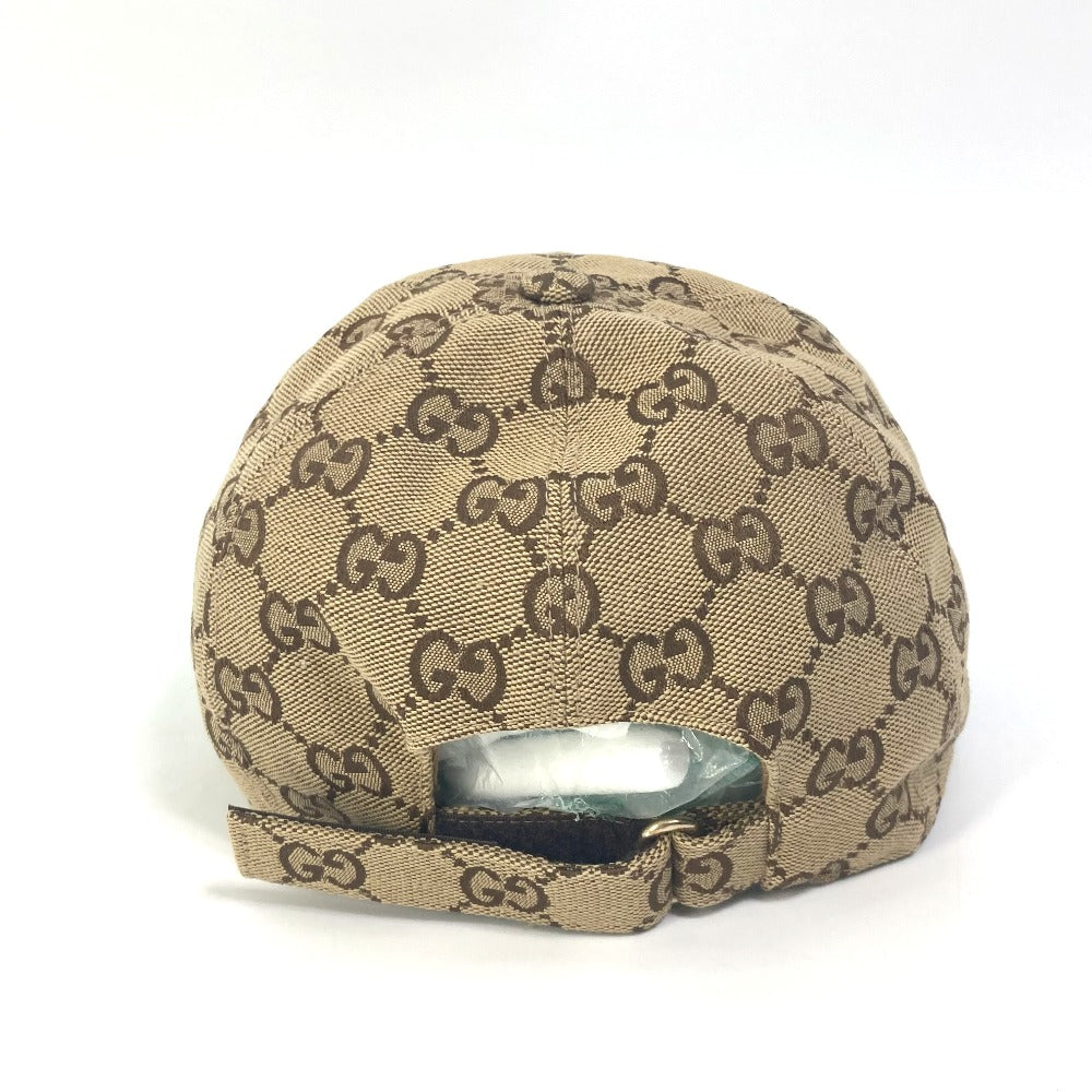 GUCCI cap 576253 cotton beige GG logo Women M Used