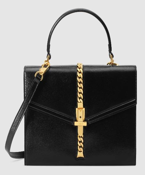 Gucci SyLouis Vuittonie 1969 Small Top Handle Bag Black