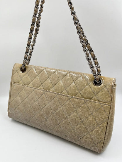 Chanel 2.55 Patent Caviar Bag