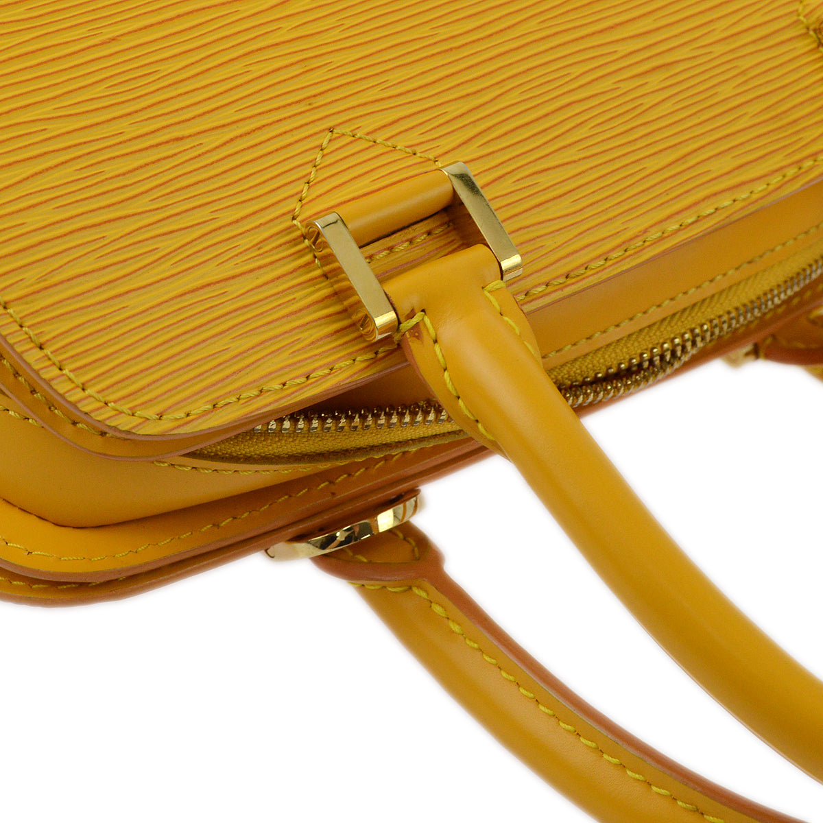 Louis Vuitton 2000 Yellow Epi Pont Neuf Handbag M52059