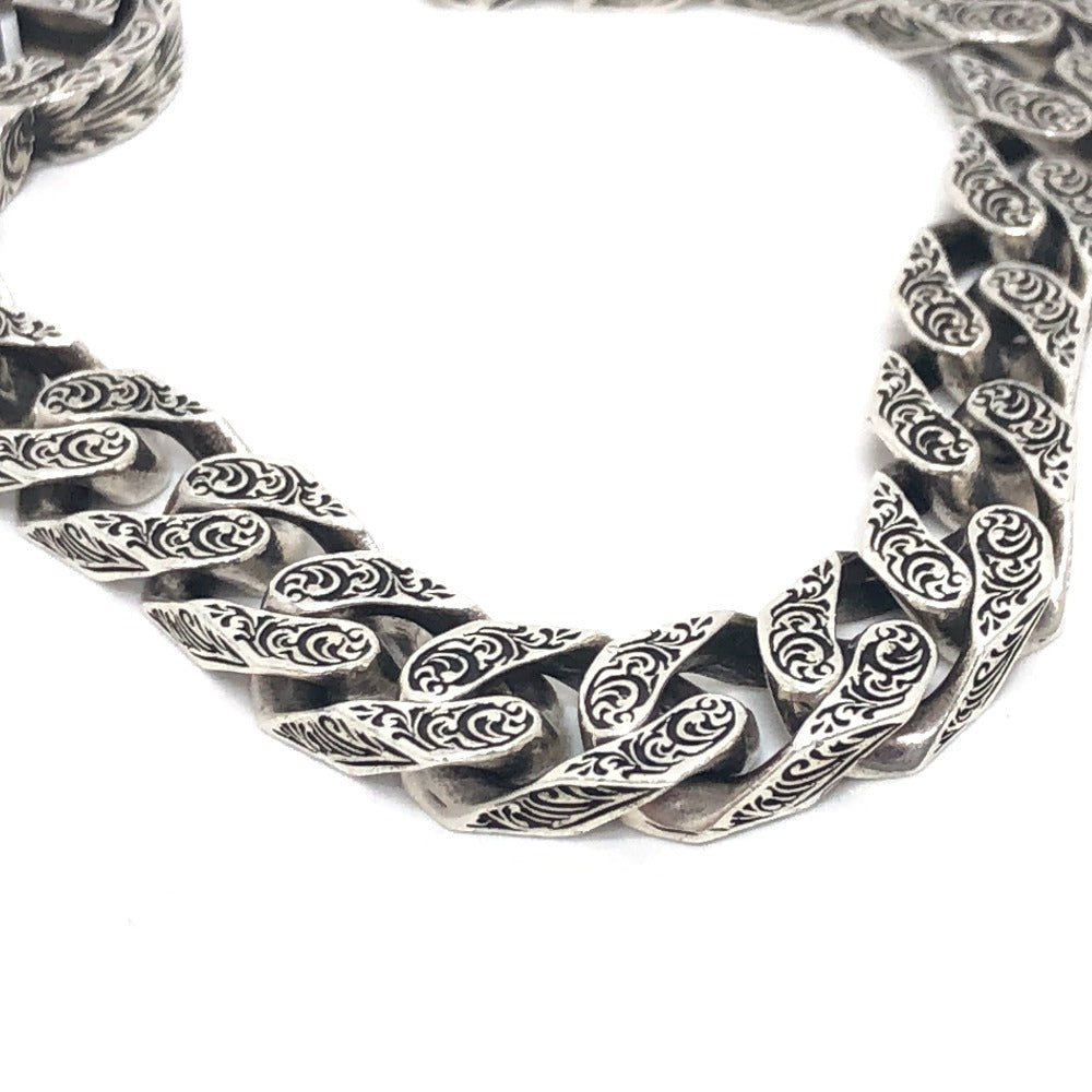 GUCCI bracelet 454285 SV925 Silver Interlocking G mens Used