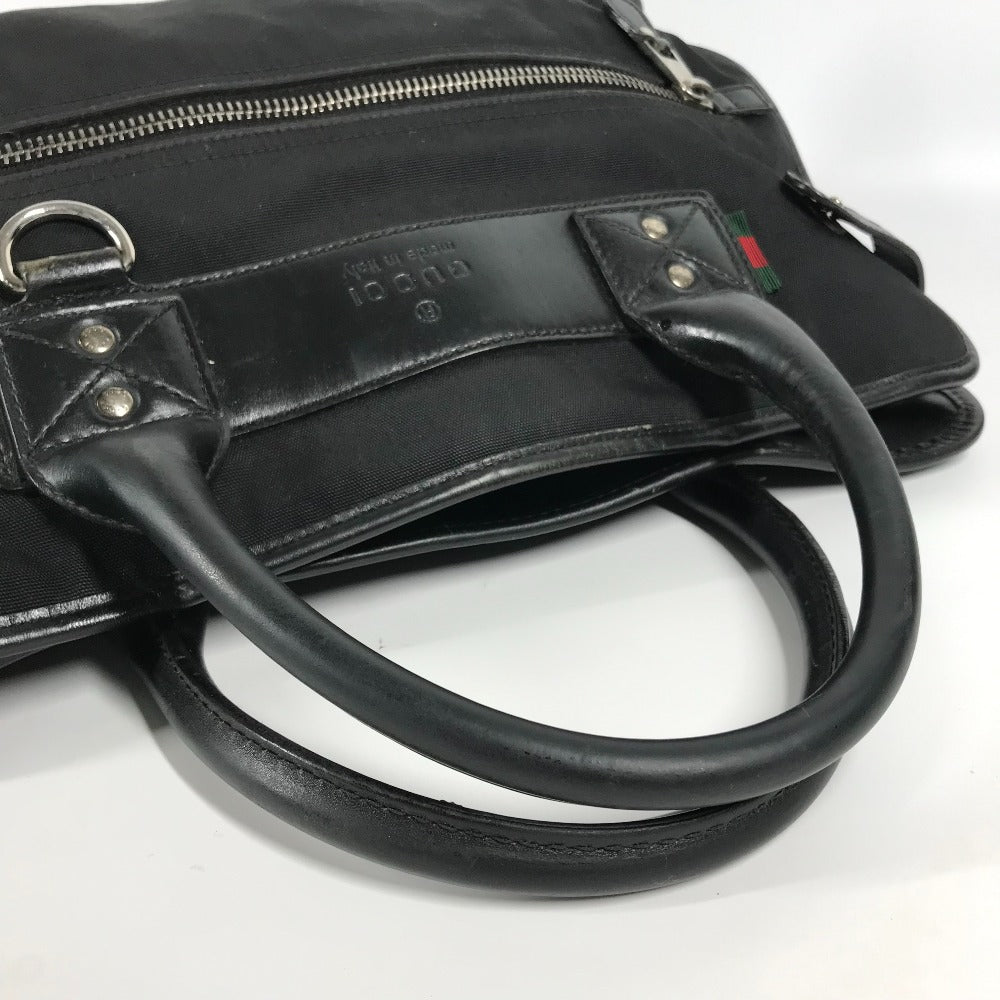 GUCCI Business bag 246410 Nylon / leather black logo mens Used