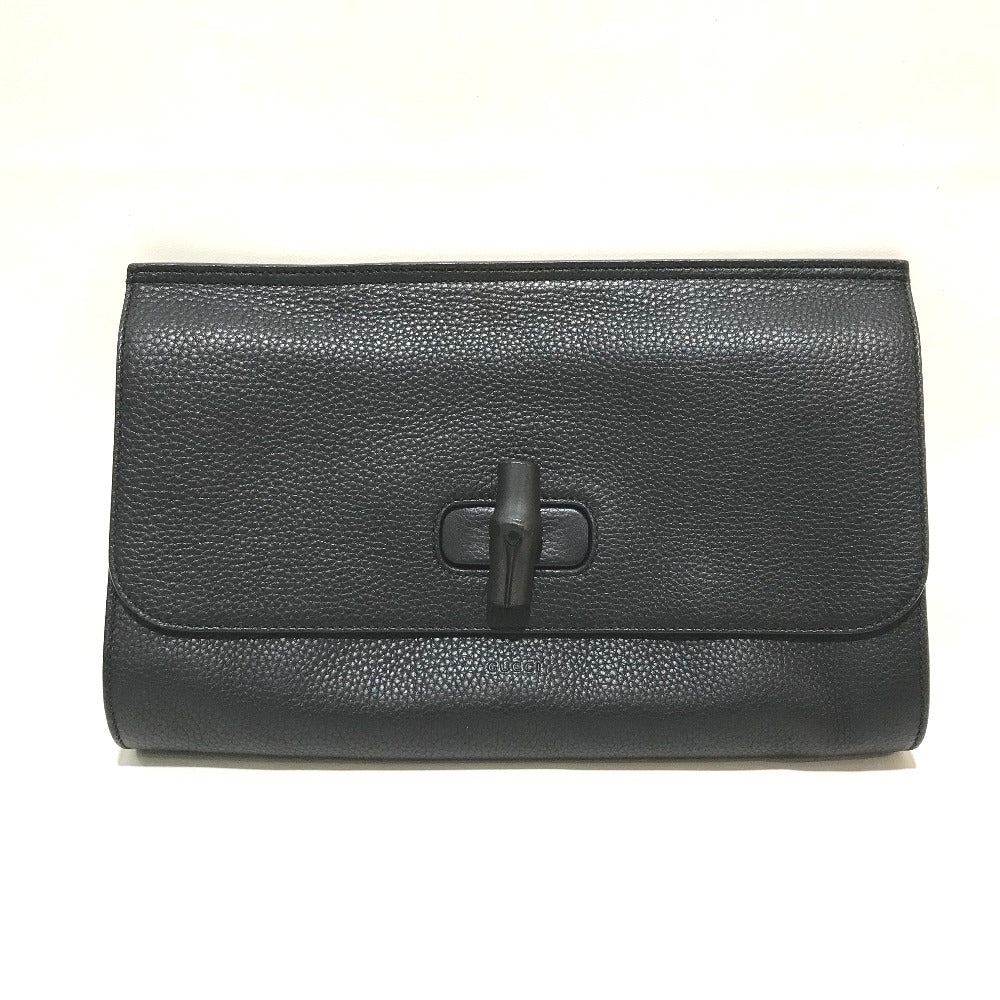 GUCCI Clutch bag 387220 Bamboo / leather black bamboo clutch Clutch bag  Secondhand