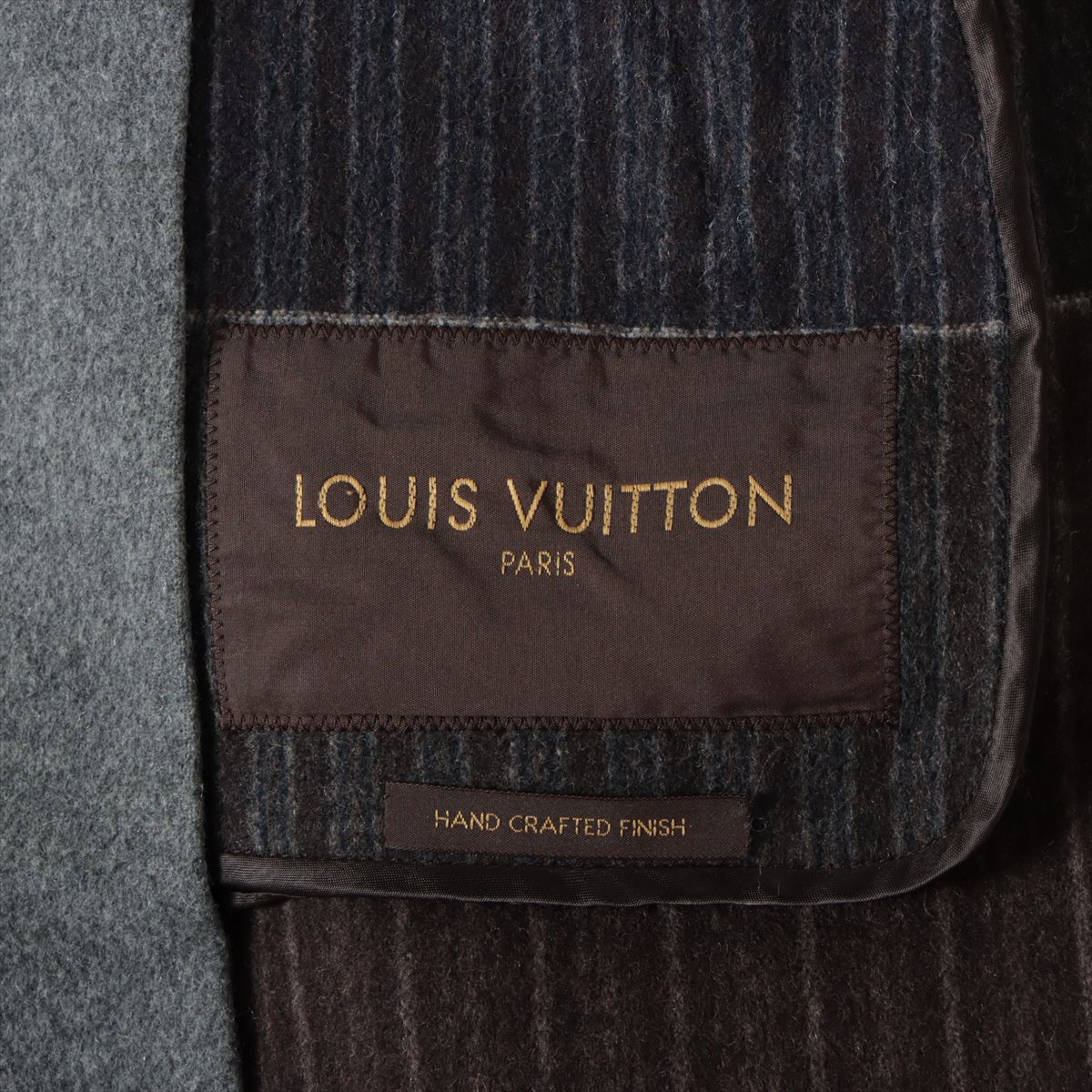 Louis Vuitton 15AW Wool x Casemira Coat 46  Grey RM152M Removable