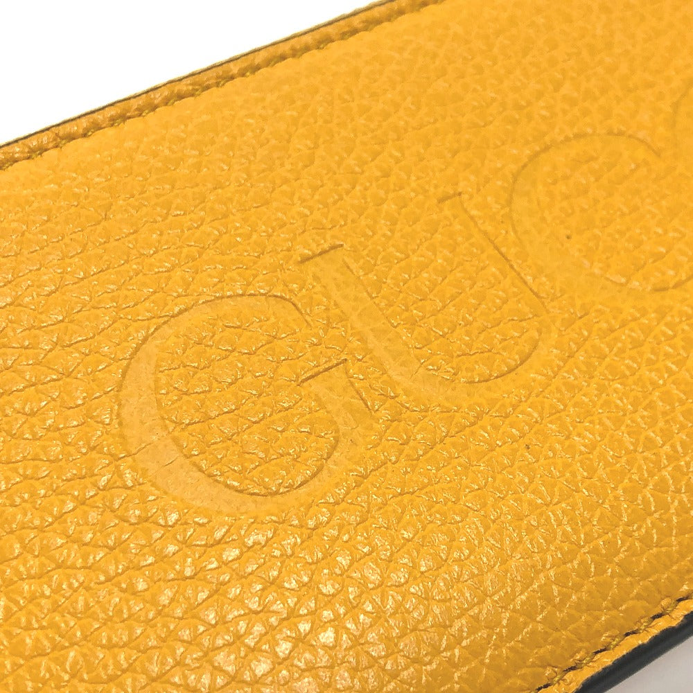 GUCCI Coin case 725550 leather yellow logo fragment case mens Secondhand