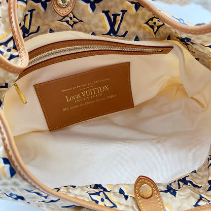 Louis Vuitton  Limited Edition Tan Nylon Monogram Bulles PM Bag