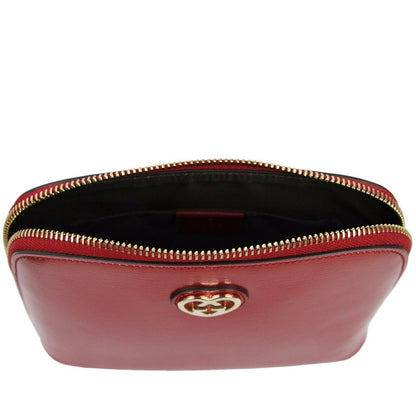 New Gucci Women's  Shiny Leather Cosmetic Case w/Interlocking G