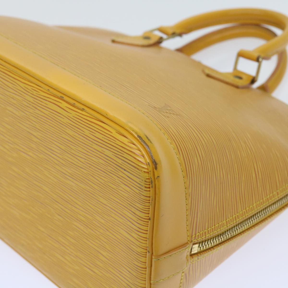 LOUIS VUITTON Epi Alma Hand Bag Tassili Yellow M52149 LV Auth 64828