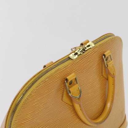 LOUIS VUITTON Epi Alma Hand Bag Tassili Yellow M52149 LV Auth 64828