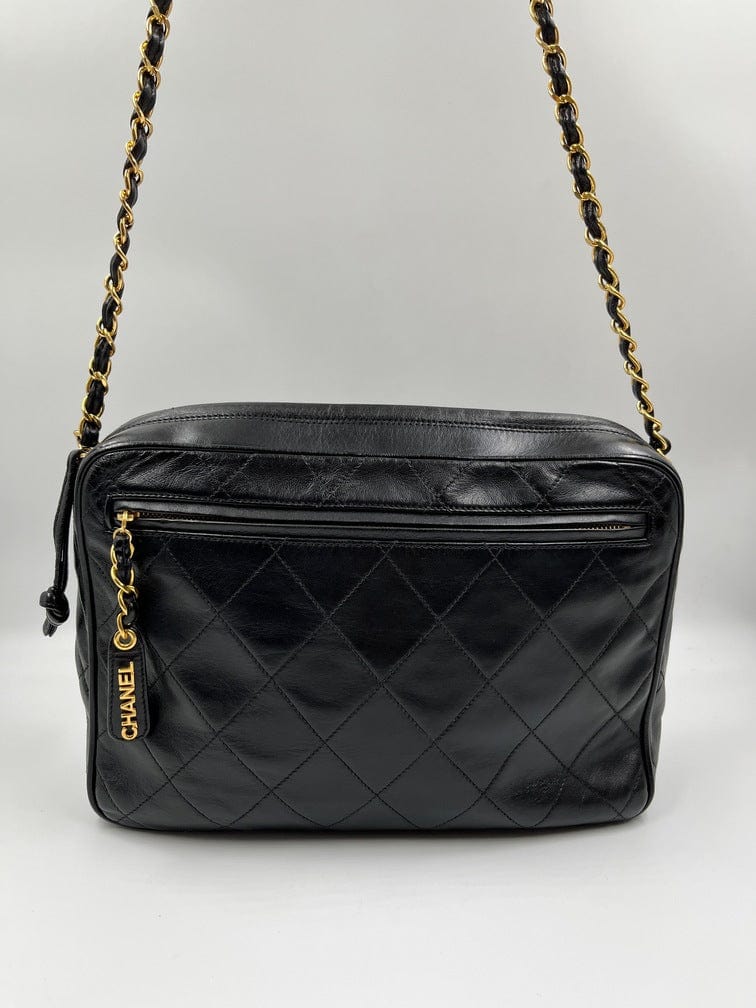 Vintage Chanel Black Shoulder Bag