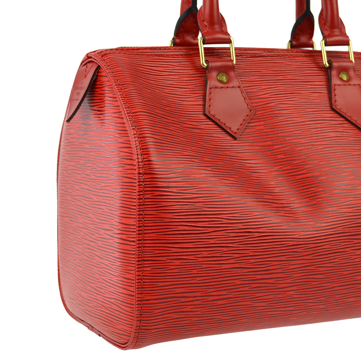 Louis Vuitton 1994 Red Epi Speedy 25 Handbag M43017