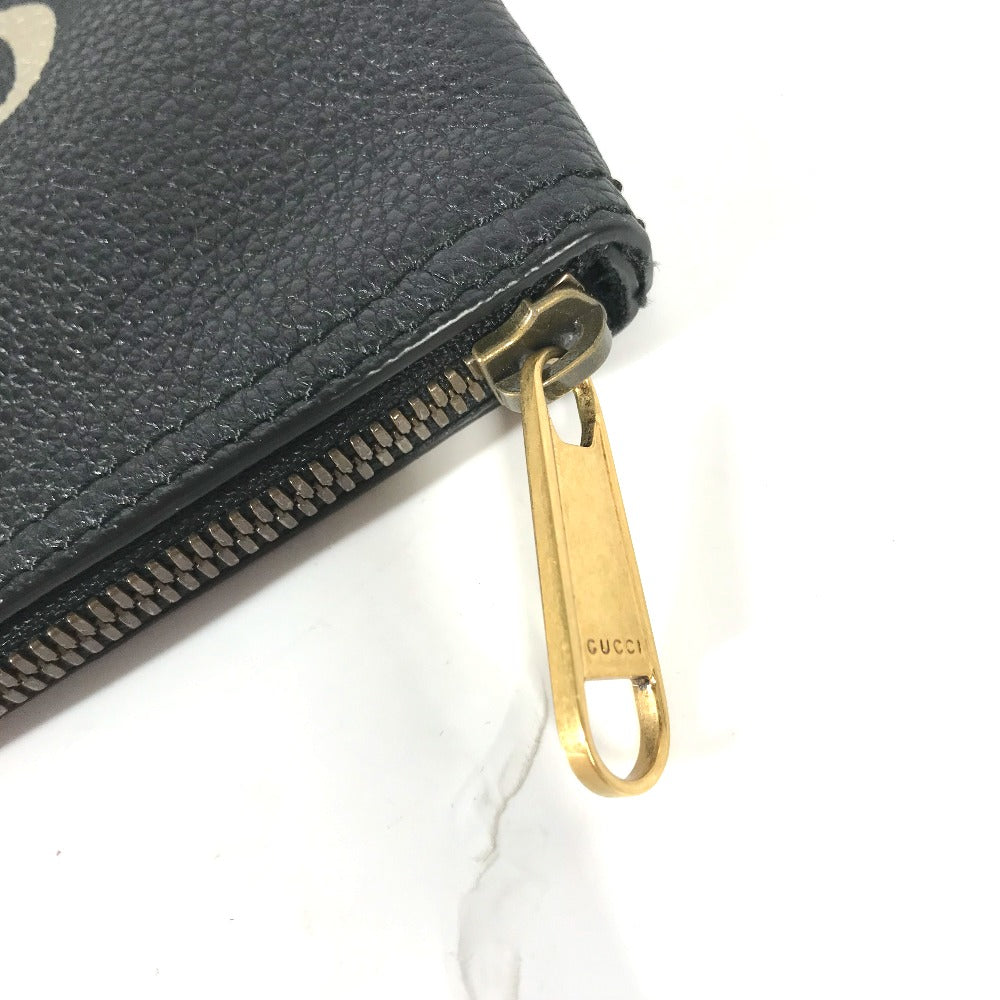 GUCCI Clutch bag 495665 leather black logo Women Secondhand