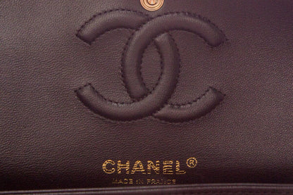 Chanel Black Lambskin Small Classic Flap RGHW  HandBag