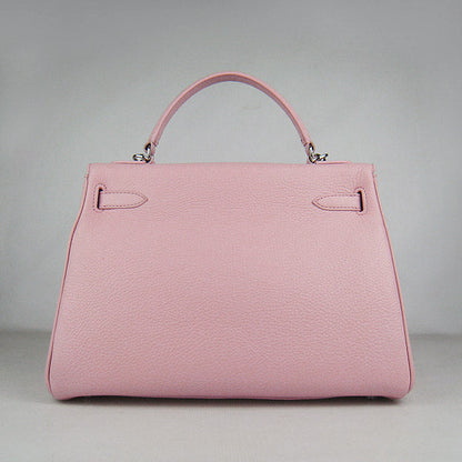 Hermes Kelly 32cm Togo Leather HandBag 6108 Pink Silver