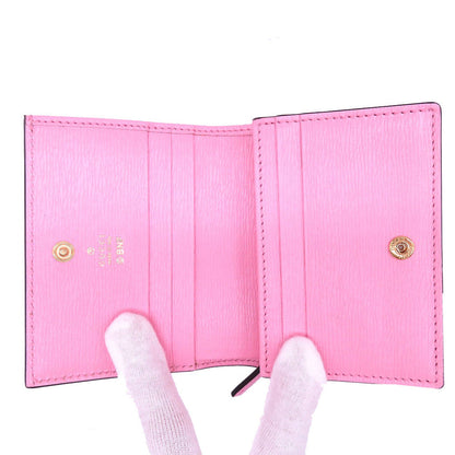 GUCCI Bifold Wallet 701009 leather pink bananya banana Women Used