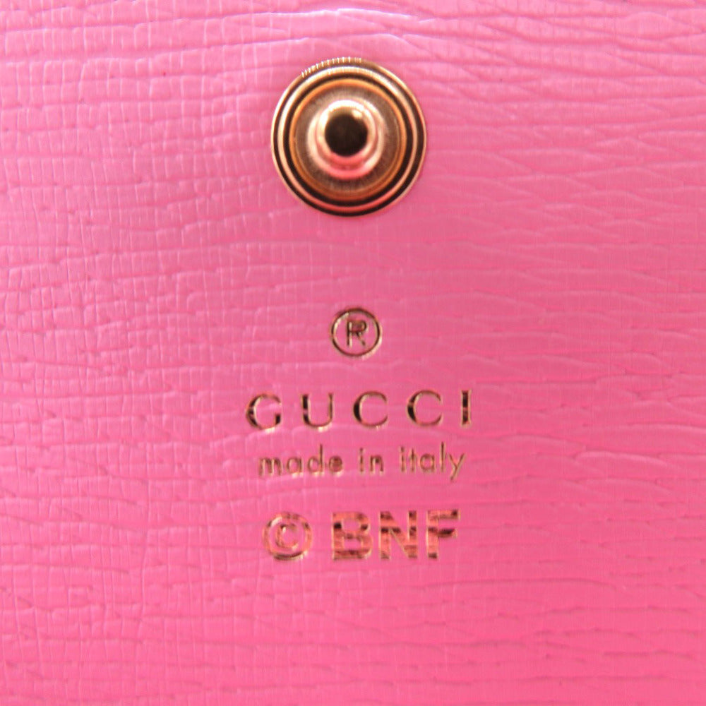 GUCCI Bifold Wallet 701009 leather pink bananya banana Women Used