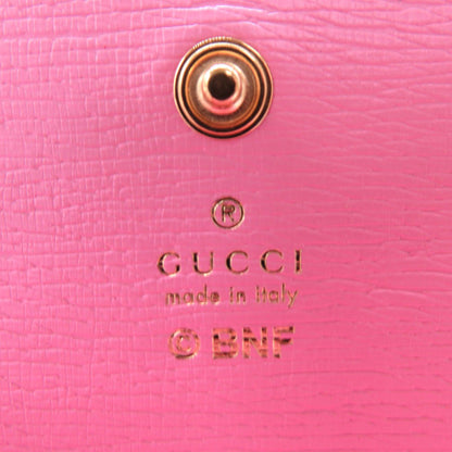 GUCCI Bifold Wallet 701009 leather pink bananya banana Women Used