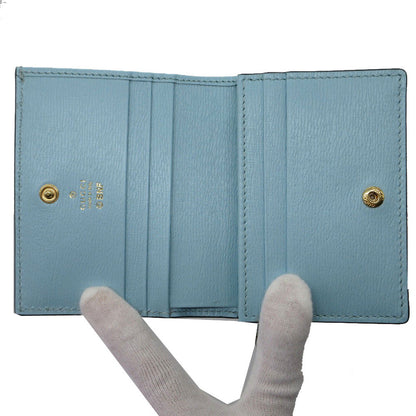 GUCCI Bifold Wallet 701009 leather blue bananya banana Women Used