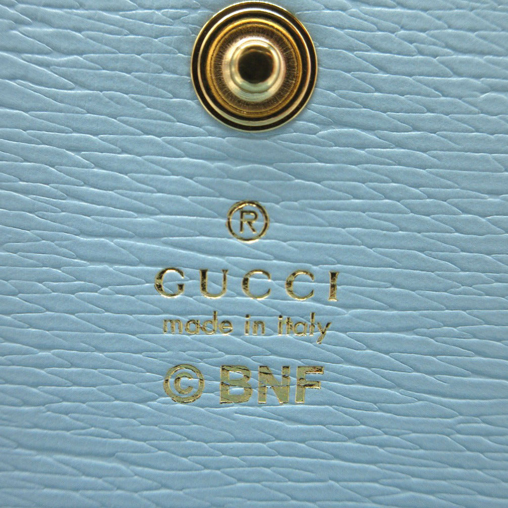 GUCCI Bifold Wallet 701009 leather blue bananya banana Women Used