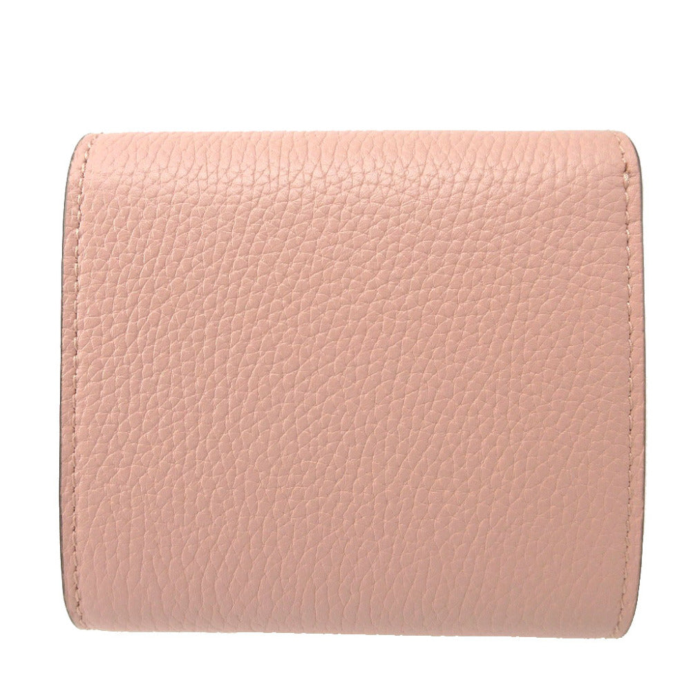 GUCCI Bifold Wallet 745981 leather pink Compact wallet Horsebit Women Used