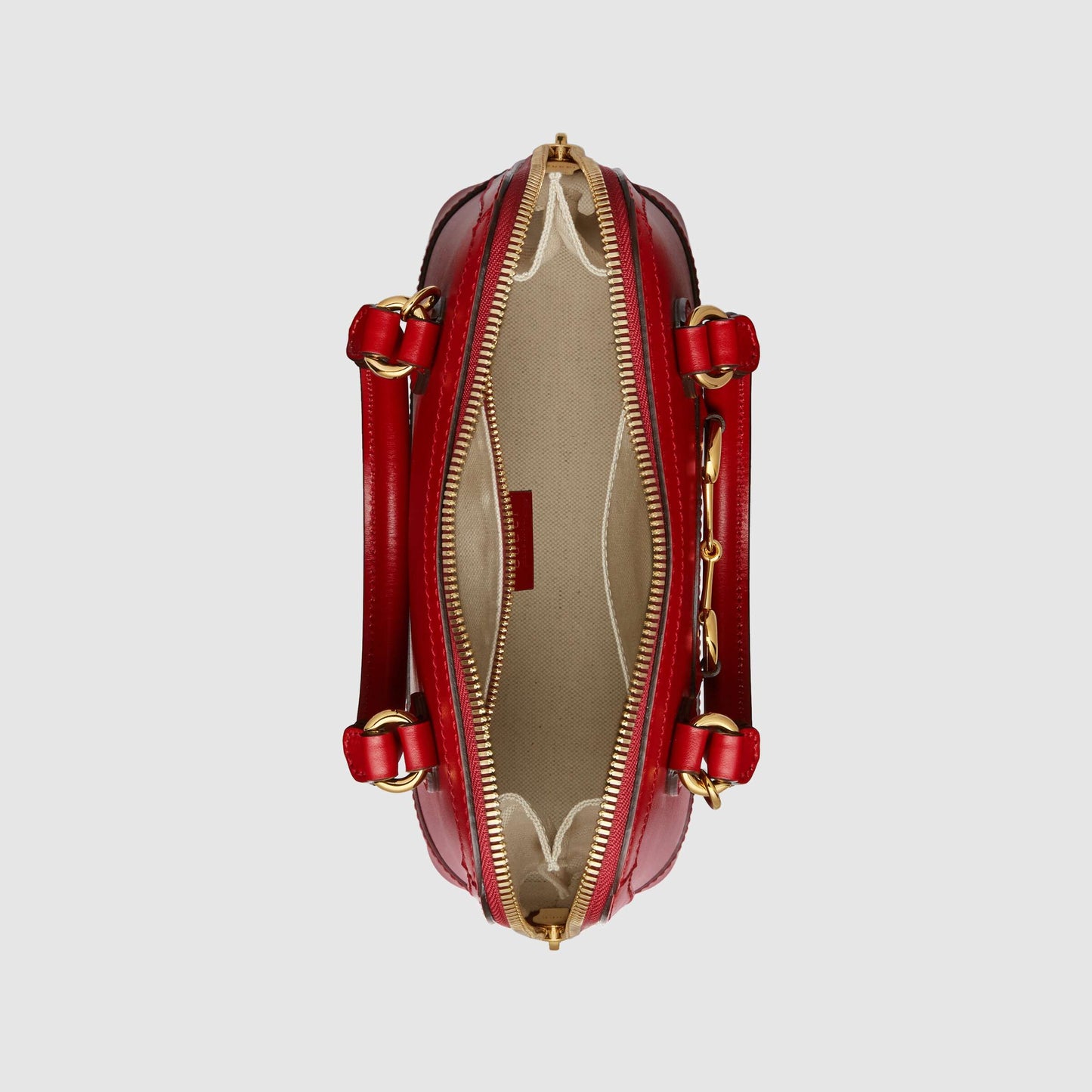 Gucci 1955 Horsebit Small Top Handle Bag Red