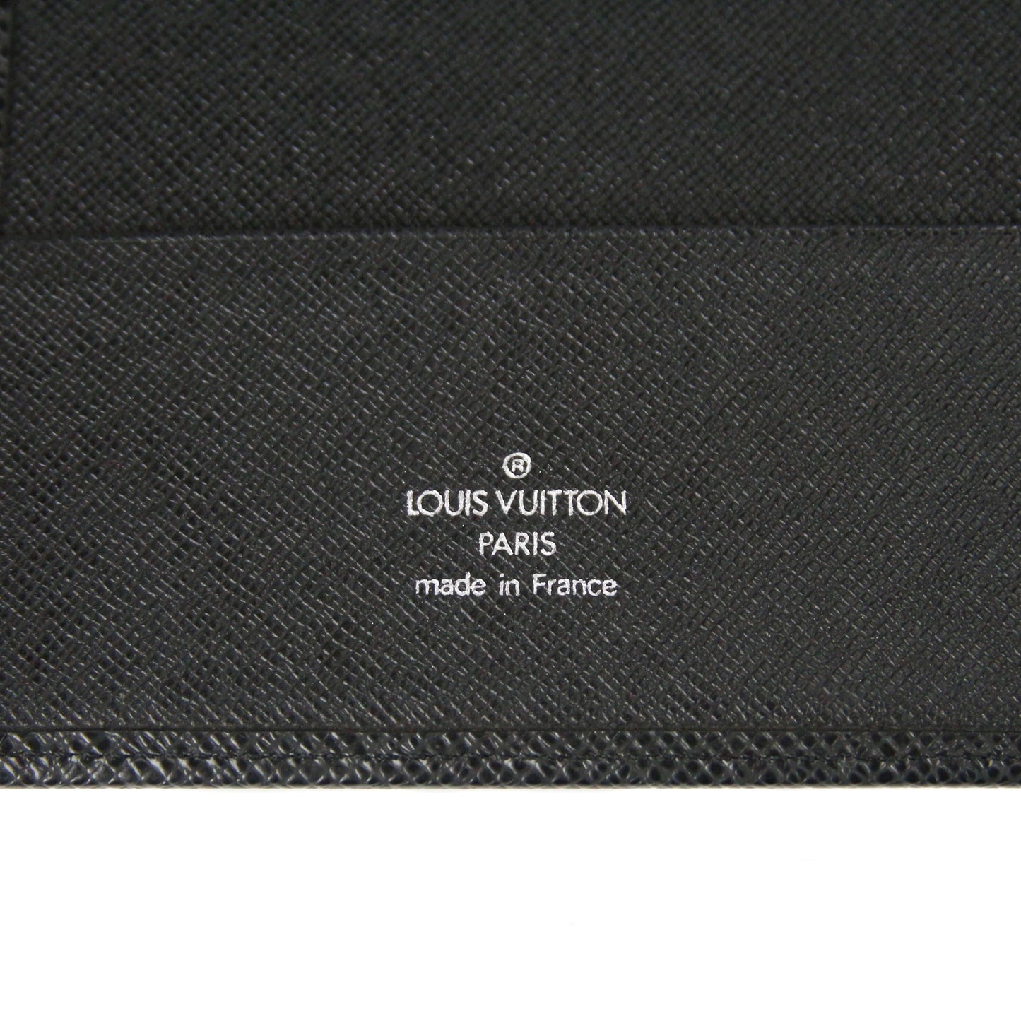 Louis Vuitton  Filofax Black Taiga Leather