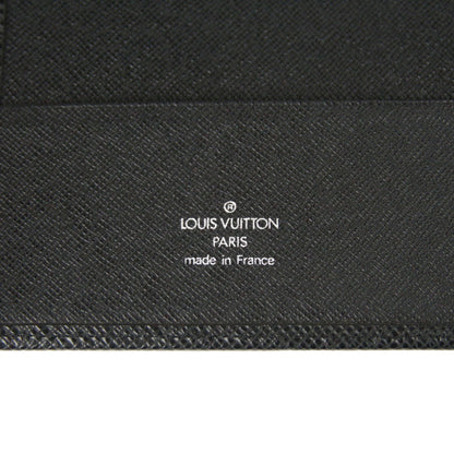 Louis Vuitton  Filofax Black Taiga Leather