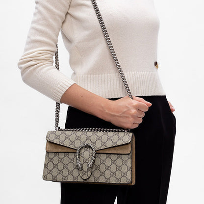 (WMNS) GUCCI GG Dionysus Small-Sized Single-Shoulder Bag Grey/Brown 499623-92TJN-8660