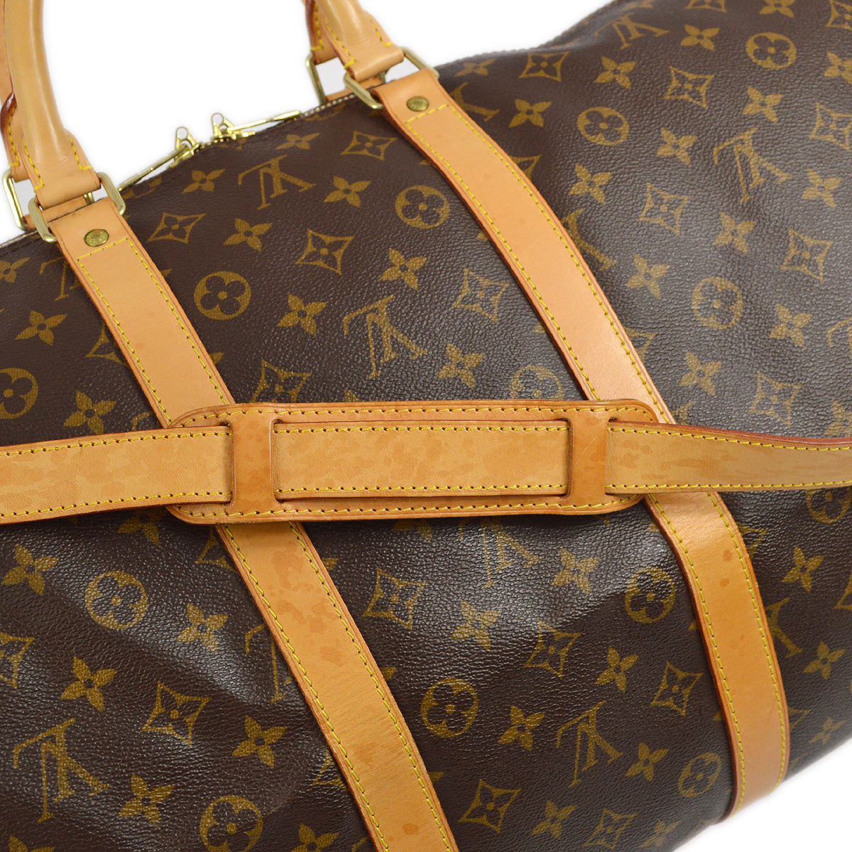 Louis Vuitton 1998 Monogram Keepall Bandouliere 55 Duffle Bag M41414