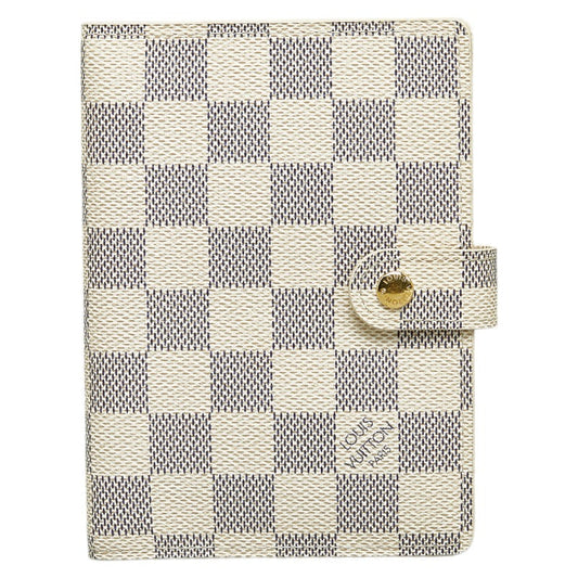 Louis Vuitton Agenda PM in Damier Azur R20706 White