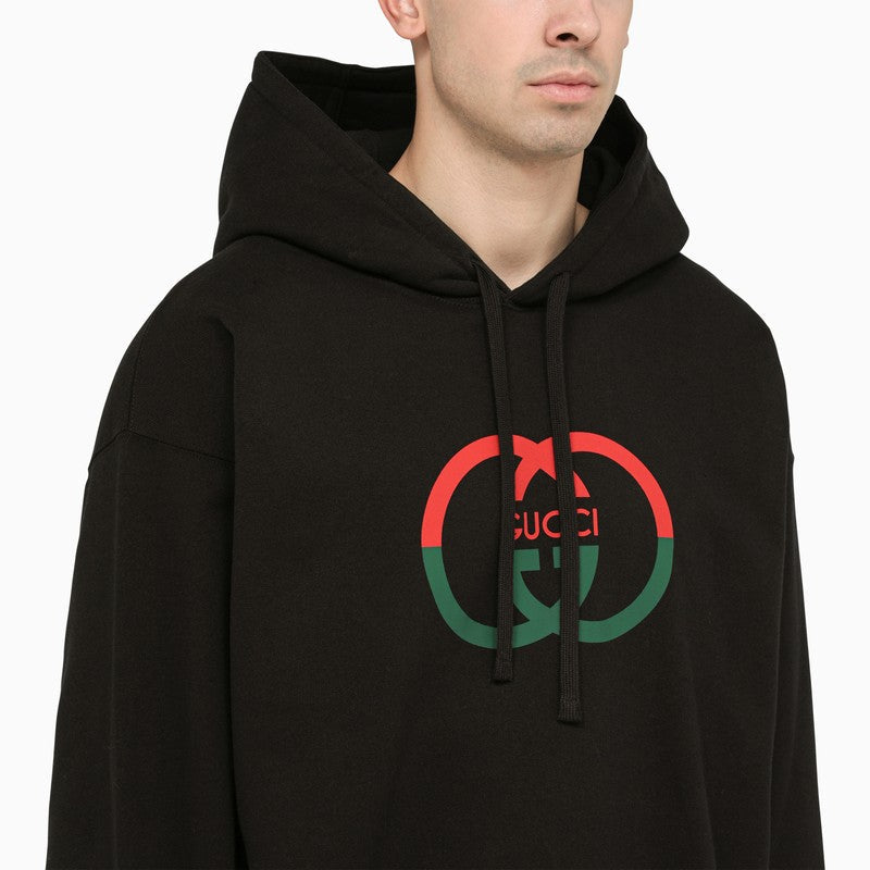 Gucci Black Cotton Sweatshirt With Logo Men