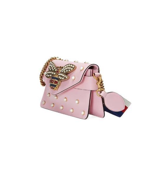 Gucci Broadway Leather Mini Bag Light Pink