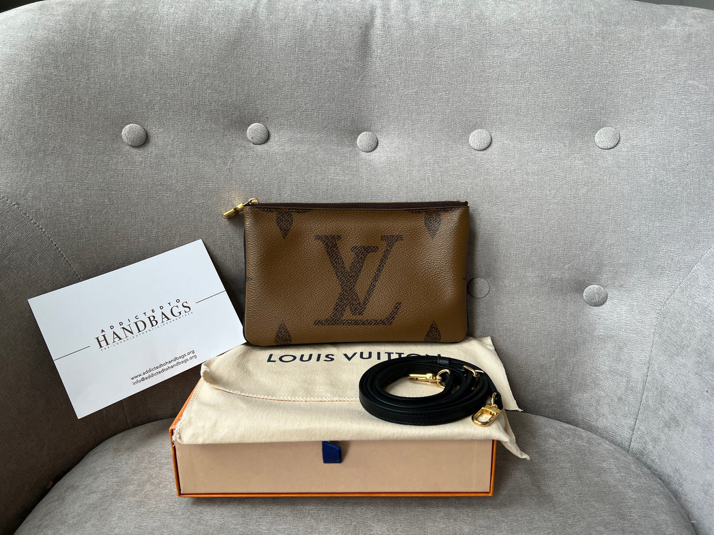 Louis Vuitton Double Zip Pochette Monogram (RRP £1150)