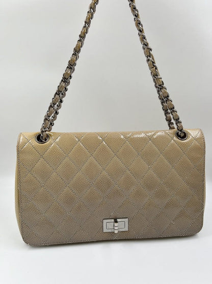 Chanel 2.55 Patent Caviar Bag