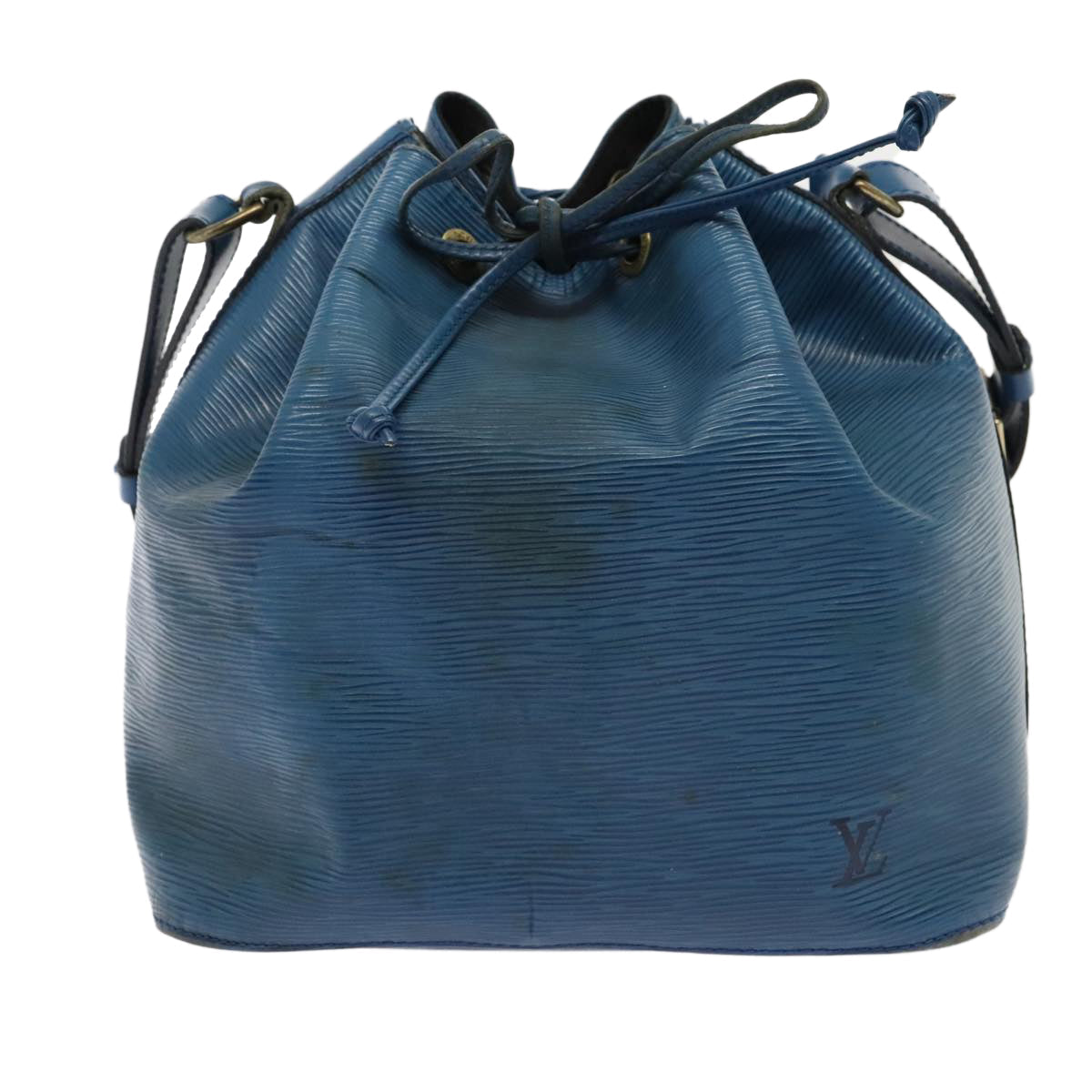 LOUIS VUITTON Epi Petit Noe Shoulder Bag Blue M44105 LV Auth 75543