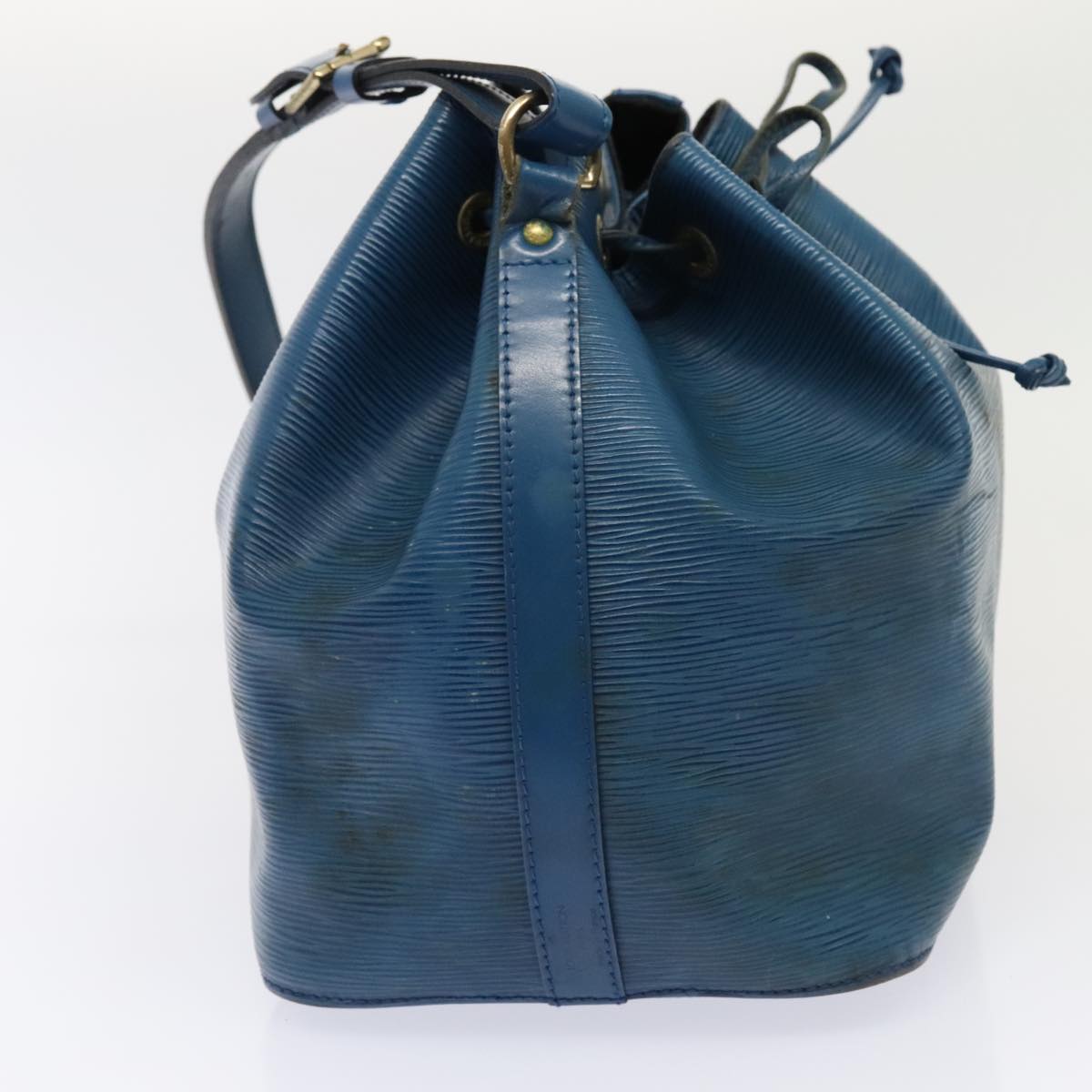 LOUIS VUITTON Epi Petit Noe Shoulder Bag Blue M44105 LV Auth 75543