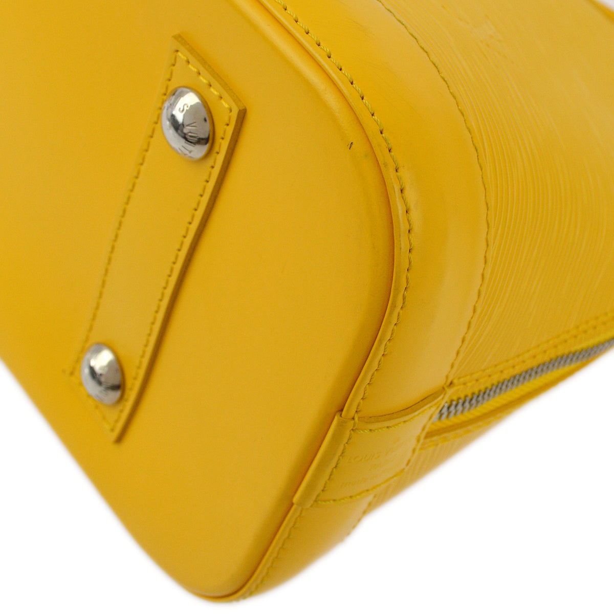 Louis Vuitton 2013 Yellow Alma PM Handbag Epi M40619