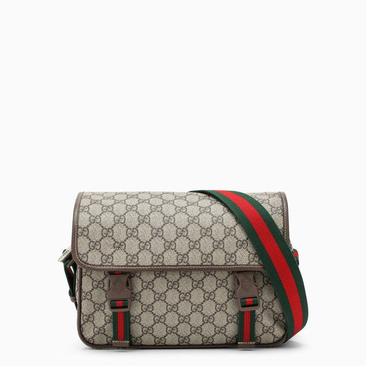 Gucci Beige Shoulder Bag In Gg Supreme Men